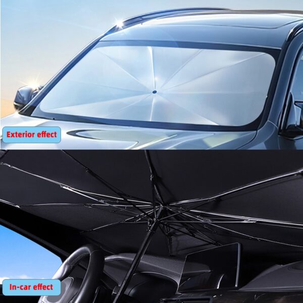 Car Sunshade Umbrella Car Sun Shade Protector Parasol Summer Sun Interior Windshield Protection Accessories For Auto 1