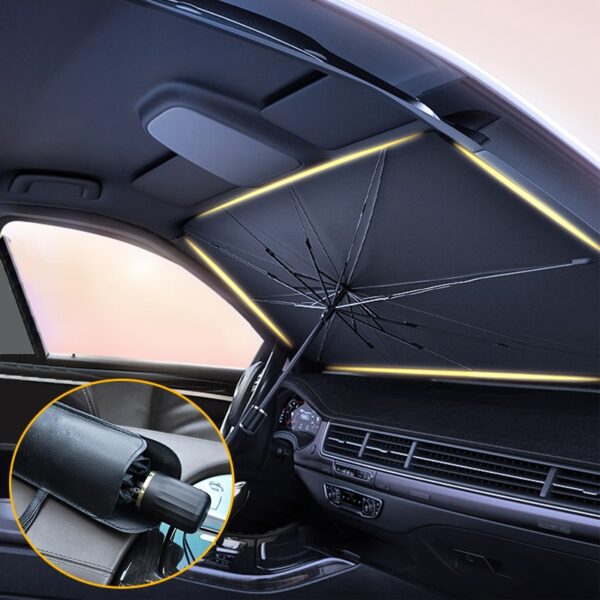 Car Sunshade Umbrella Car Sun Shade Protector Parasol Summer Sun Interior Windshield Protection Accessories For Auto