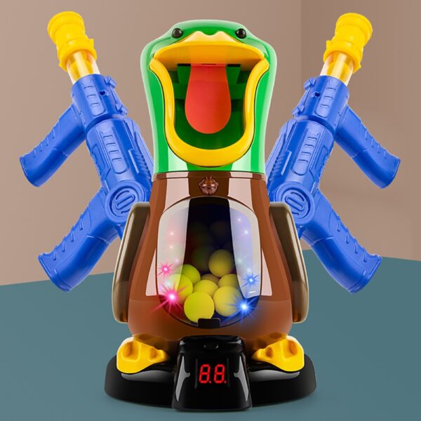 Hungry Shooting Duck Toys With Light Novelty Shooting Toy Air powered Gun Soft Bullet Ball Electronic 2
