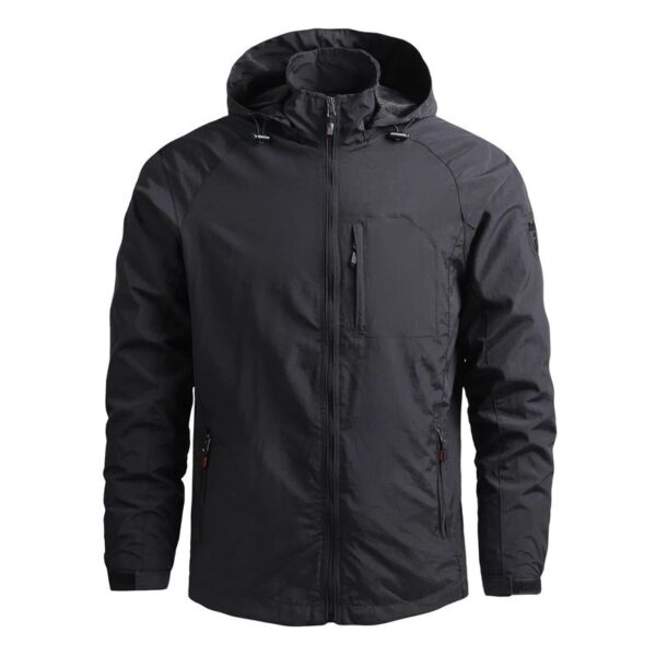 Men Outdoor Hiking Jackets Waterproof Hooded Windbreaker Coat Men Casual Camping Jacket Tactics Military Jackets Men