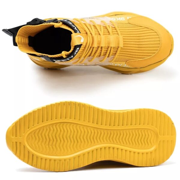 Men Safety Shoes Steel Toe Security Boots Anti smashing Work Men Casual Shoes Shoe Fashion Hiking 3