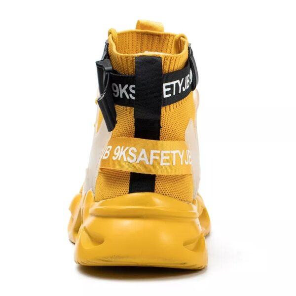 Men Safety Shoes Steel Toe Security Boots Anti smashing Work Men Casual Shoes Shoe Fashion Hiking 4