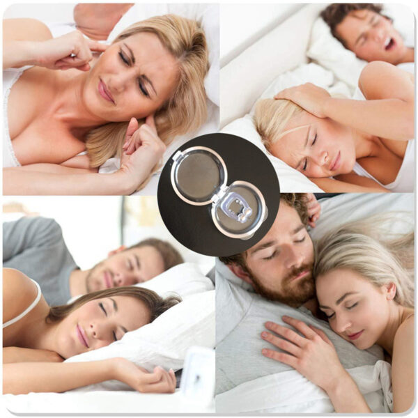 MrgqMagnetic Anti Snore Device Stop Snoring Nose Clip Easy Breathe Improve Sleeping Aid Apnea Guard Night