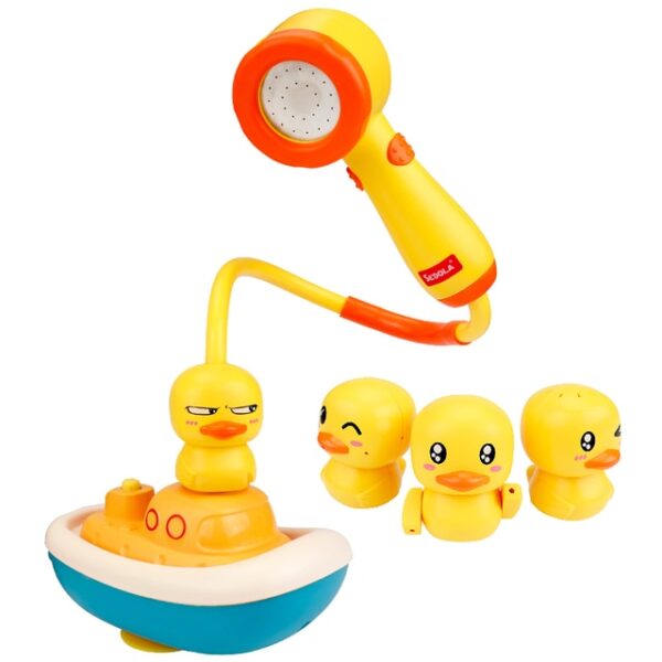 New Electric Duck Water Spray Bath Toys For Kids Baby Bathroom Bathtub Faucet Shower Toys
