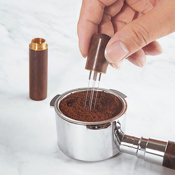 Stainless Steel Coffee Powder Tamper Espresso Powder Stirrer Distributor Leveler WDT Tools Cafe Stirring Barista Accessories 1