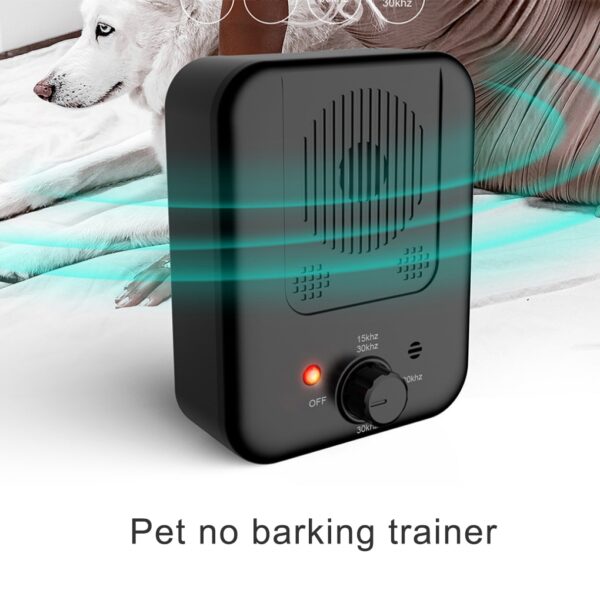 Ultrasonic Stopper Bark Dog Repeller Pet Training Stop Barking Anti Noise Device Stop Barking Sound Trainer 2
