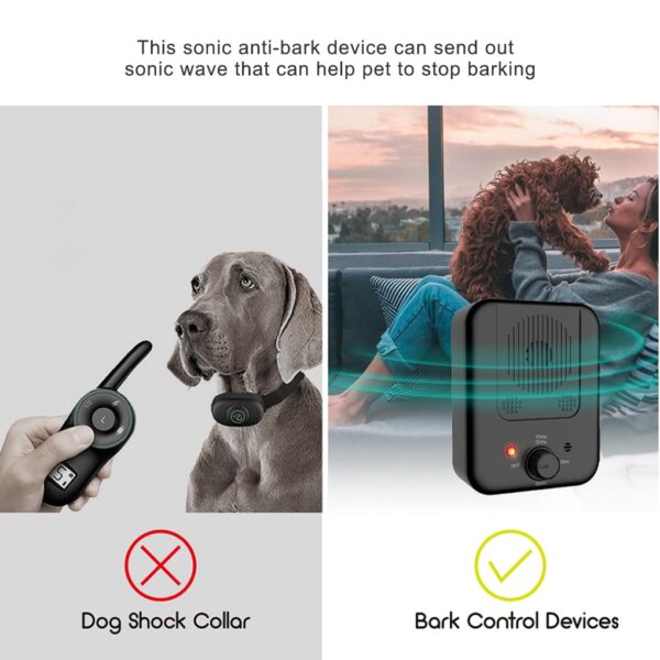 Ultrasonic Stopper Bark Dog Repeller Pet Training Stop Barking Anti Noise Device Stop Barking Sound Trainer 4