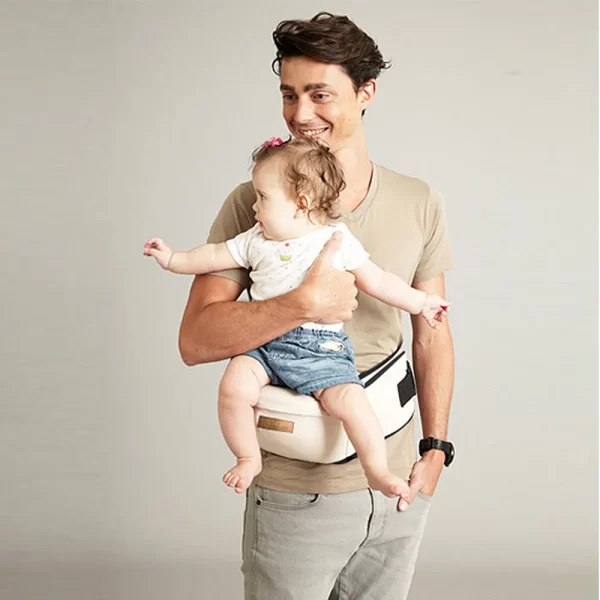Носач за бебиња, шетачи за струк за бебиња, за држење на појас за појас Ранец за колко за детски појас со прилагодлив доенче 3