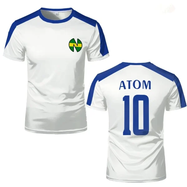 Atom School Nansheng Olive y Benji Kits camiseta de fútbol animación capitán niños camiseta personalizada de alta calidad para hombres