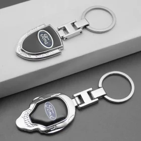 Para Ford Focus 2 3 1 MK2 MK3 MK1 Fiesta Ranger Mondeo Fusion Kuga Metal/cuero coche Logo llavero accesorios - image 5