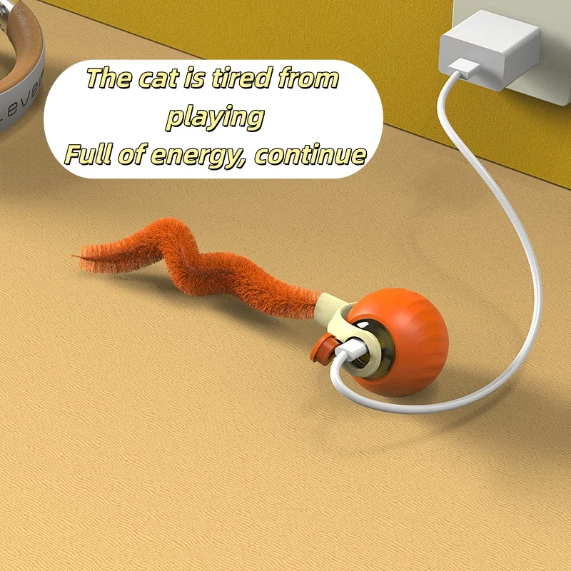 Nuevos juguetes interactivos de pelota para gatos, pelota automática resistente a mordeduras para gatos, pelota rodante, juguete eléctrico inteligente para mascotas, entrenamiento para perros y gatos - Image 4