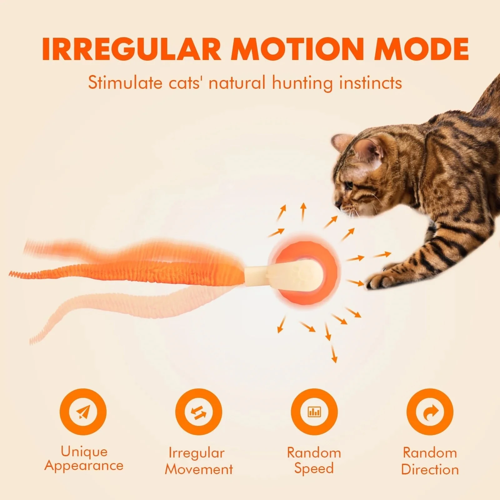 Nuevos juguetes interactivos de pelota para gatos, pelota automática resistente a mordeduras para gatos, pelota rodante, juguete eléctrico inteligente para mascotas, entrenamiento para perros y gatos - Image 3