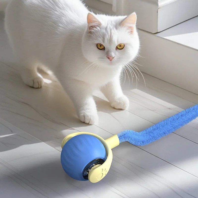 Nuevos juguetes interactivos de pelota para gatos, pelota automática resistente a mordeduras para gatos, pelota rodante, juguete eléctrico inteligente para mascotas, entrenamiento para perros y gatos - Image 2