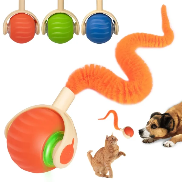 Nuevos juguetes interactivos de pelota para gatos, pelota automática resistente a mordeduras para gatos, pelota rodante, juguete eléctrico inteligente para mascotas, entrenamiento para perros y gatos