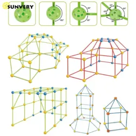 Kids Construction Fortress Building Kit - image 5