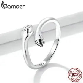 Silver Hug Ring - image 5