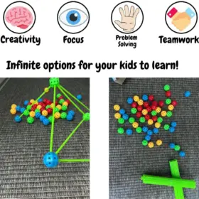 Kids Construction Fortress Building Kit - image 3